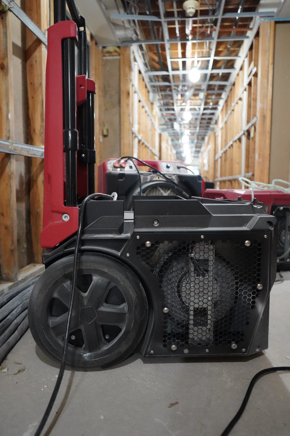 Commercial dehumidifier on a 24-hour emergency call