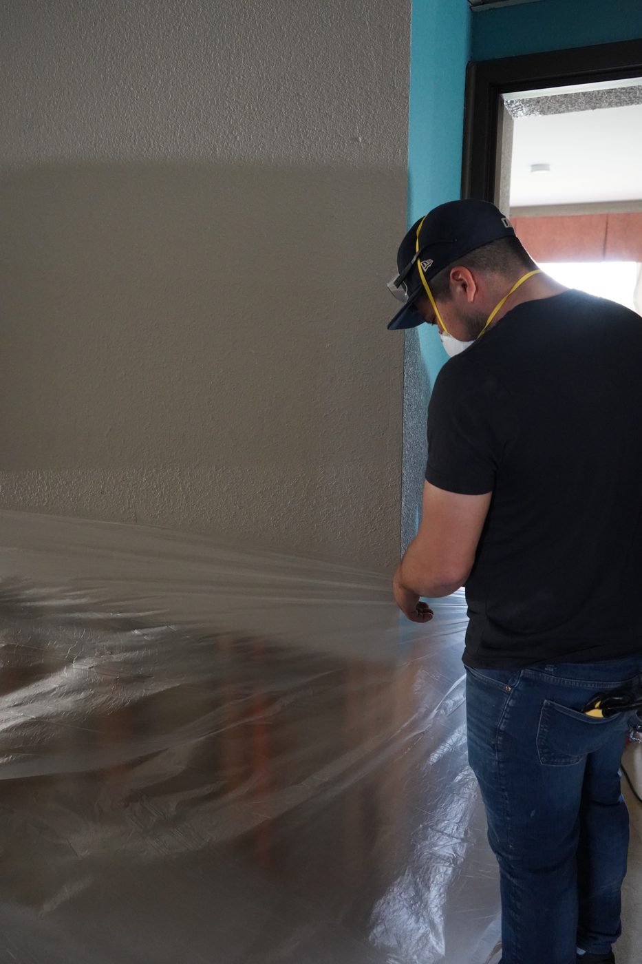 Air filtration and containment in Commerce Township home