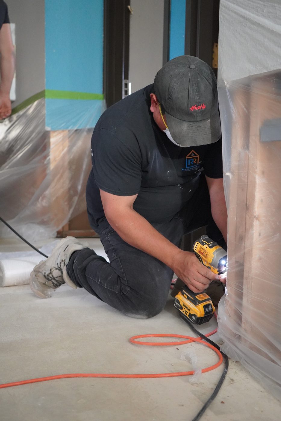 Technician performing structural reconstruction